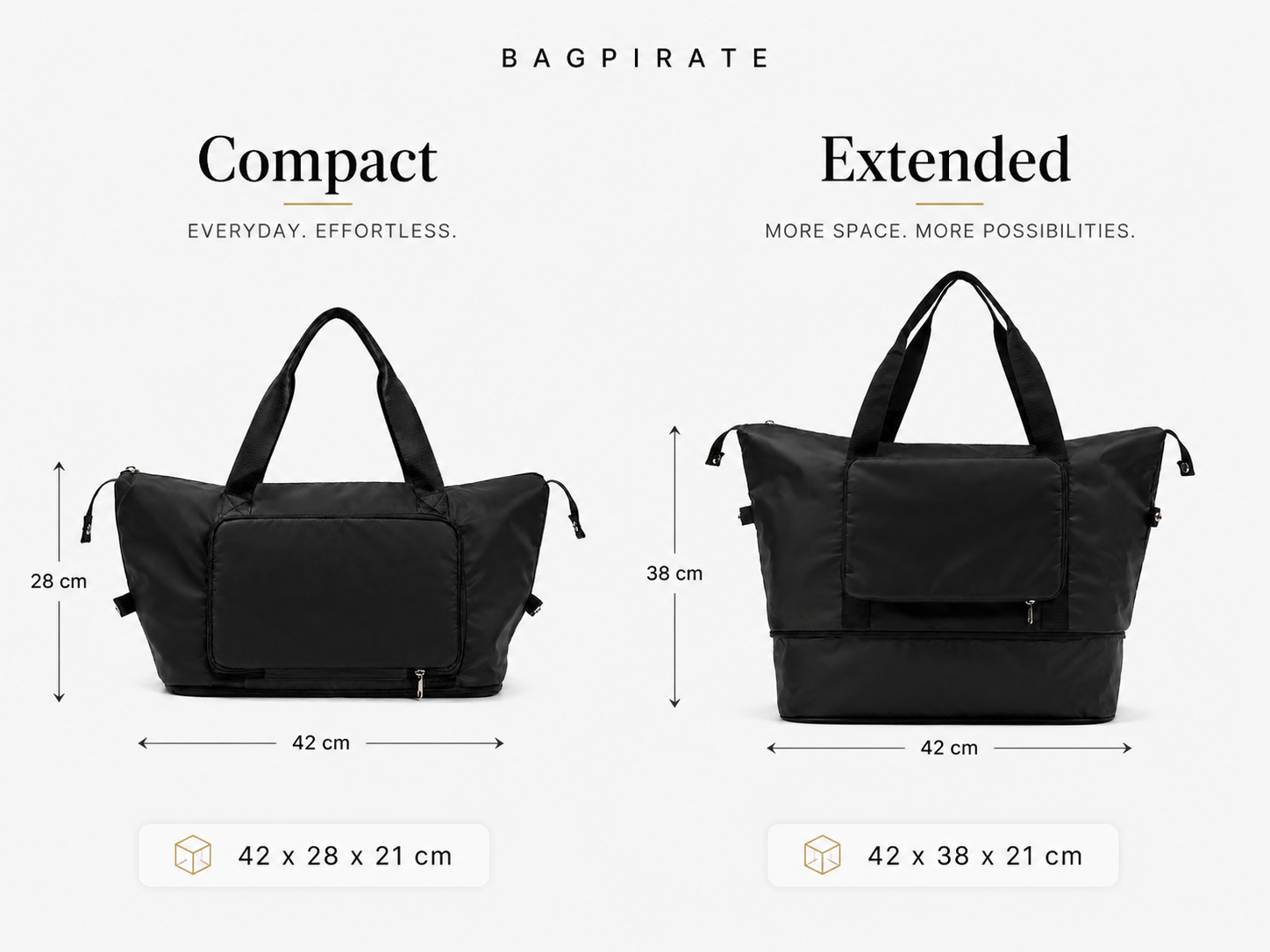 Bagpirate Cabin Essential – Black